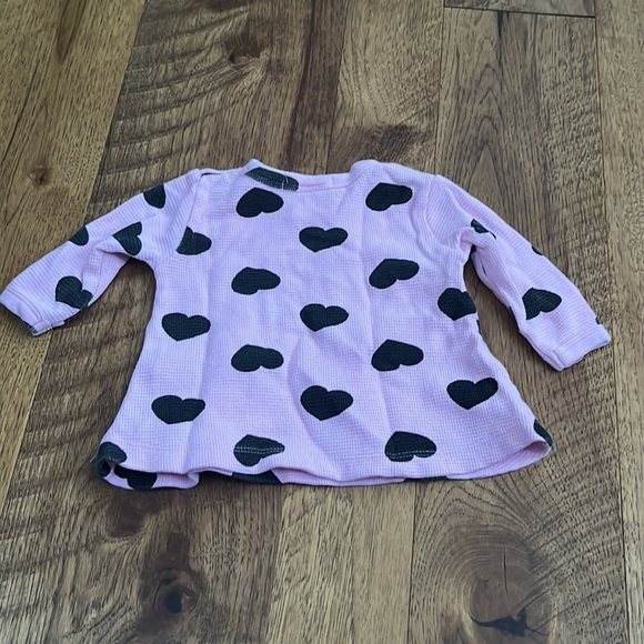 Little Mish Girl’s Pink Heart Top Size 3M - Picture 4 of 4